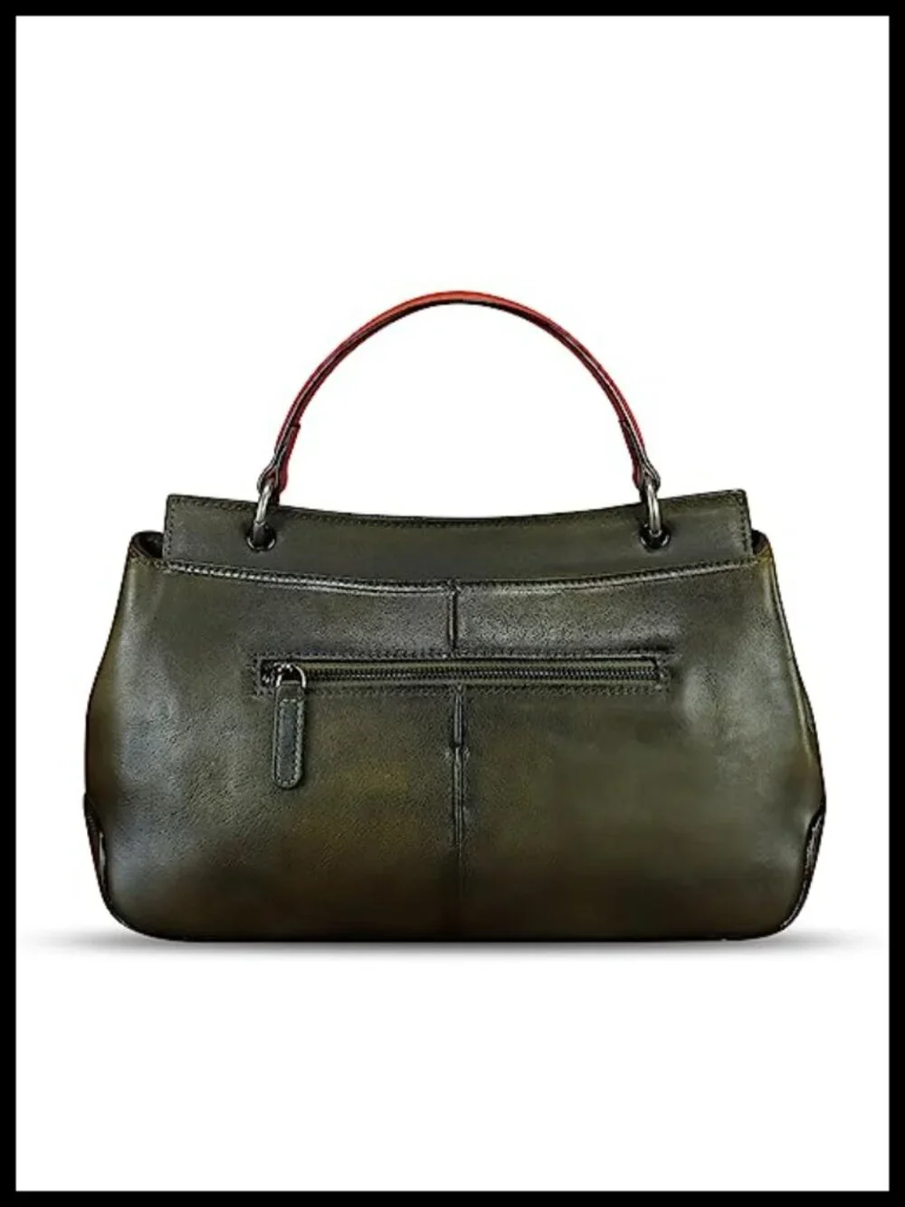 Genuine Leather Satchel Handbag Crossbody Shoulder Bag Vintage